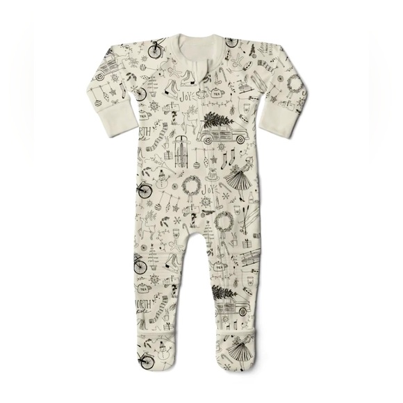Goumi Bamboo & Organic Cotton Vintage Inspired Zippered Playsuit |Size 3-6 mth - Picture 4 of 12
